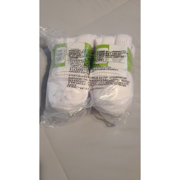 Journeys Socks Womens Size 4-10 Shoe Size White Half Crew 10 Pairs - Picture 2 of 3